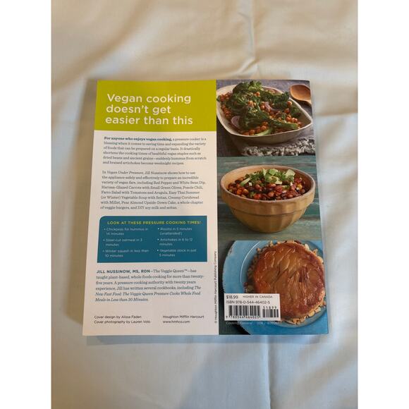 Vegan Under Pressure cookbook by Jill Nussinow - Picture 2 of 7